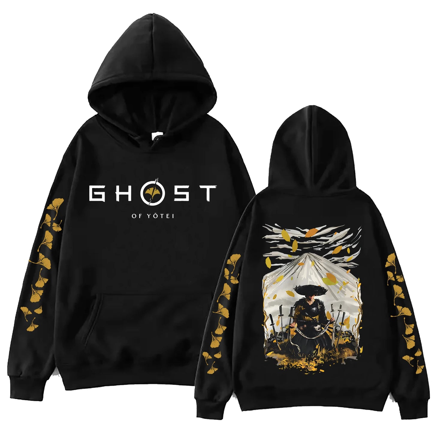 Ghost of Yotei Black Hoodie