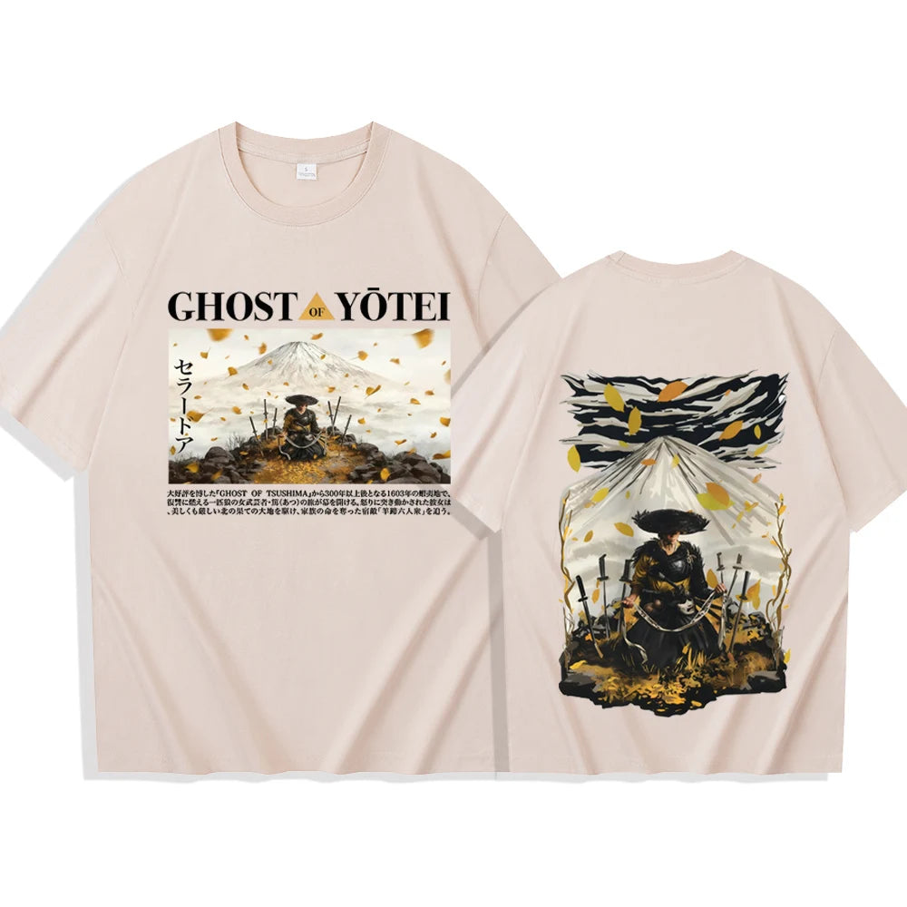 Beige Ghost Of Yotei Shirt Anime Atsu