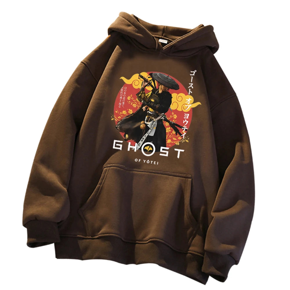 Ghost Of Yotei Brown Hoodie Anime