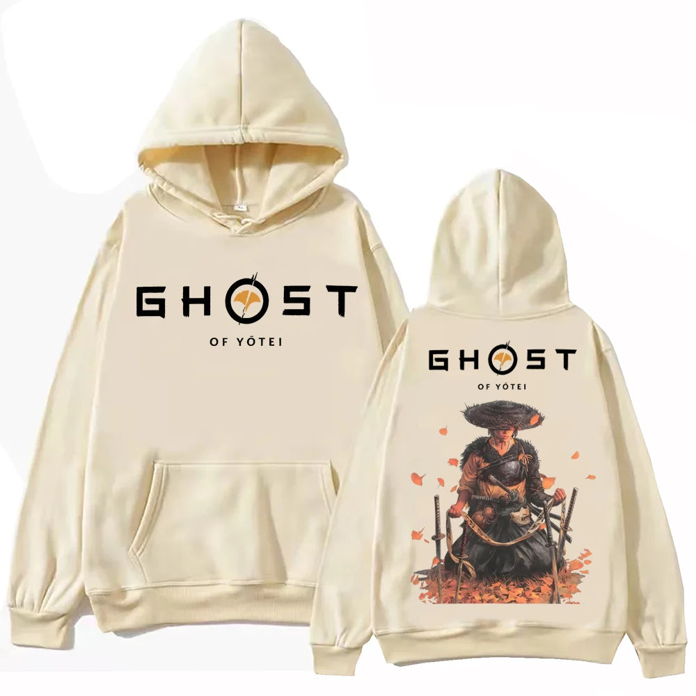 Ghost of Yotei Atsu Sakai Clan Beige Hoodie