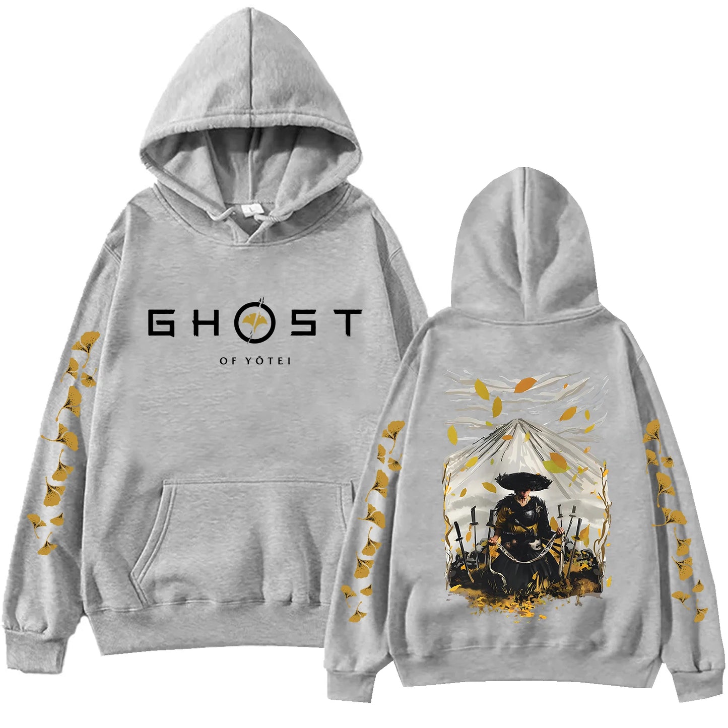 Ghost of Yotei Grey Hoodie