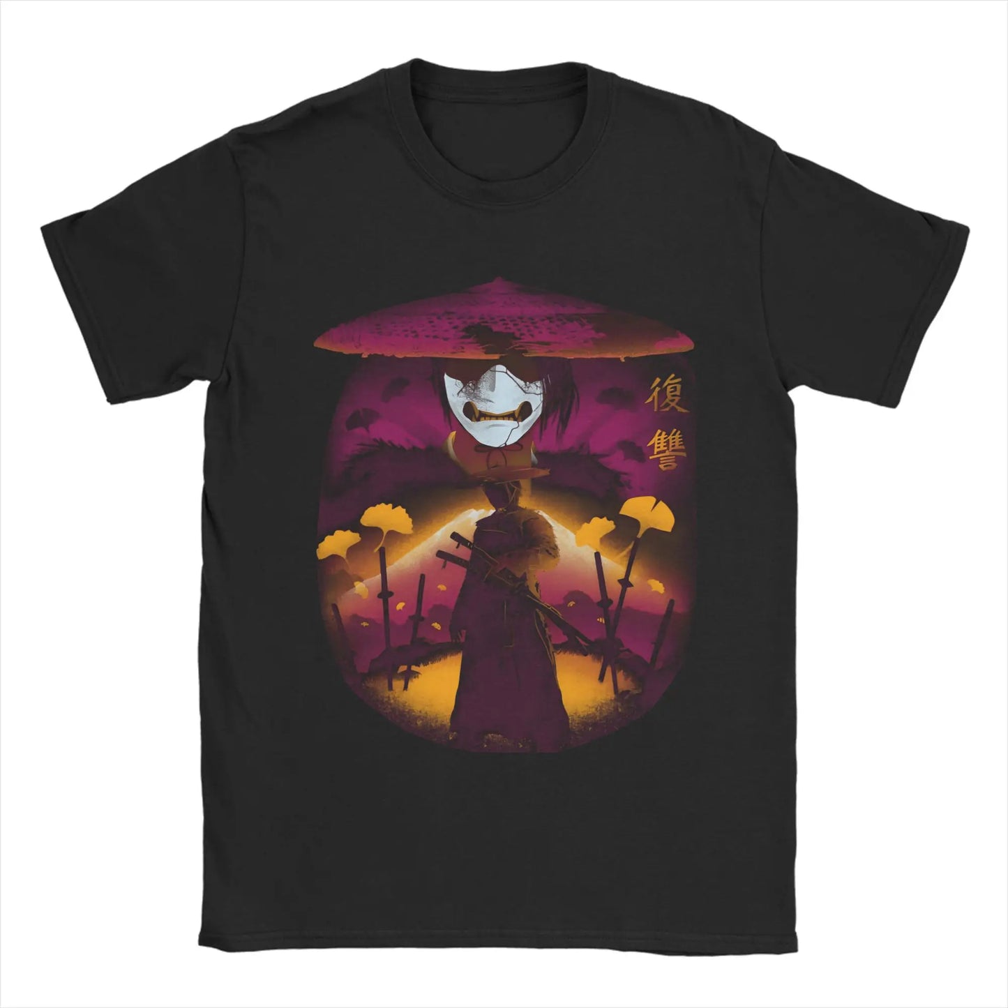 Ghost of Yōtei Black Samurai T-Shirt