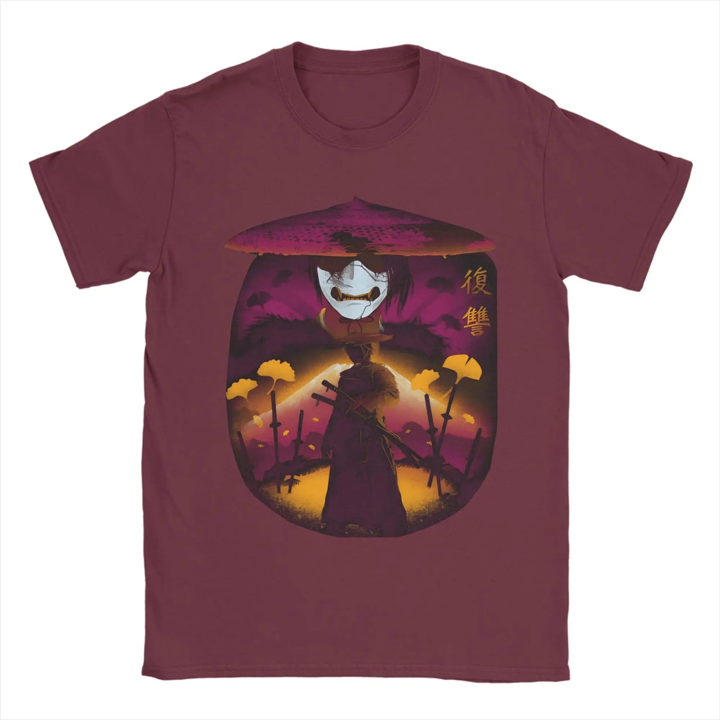 Ghost of Yōtei Bordeaux Samurai T-Shirt