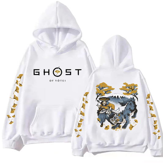 Ghost of Yotei White Hoodie
