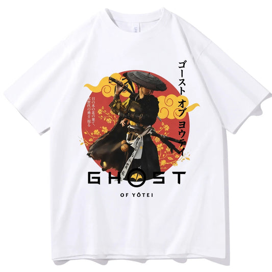 White Ghost Of Yotei T-Shirt Anime Atsu Japan T-shirt
