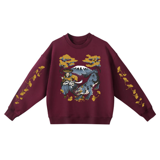 Ghost of Yotei Burgundy Sweatshirt