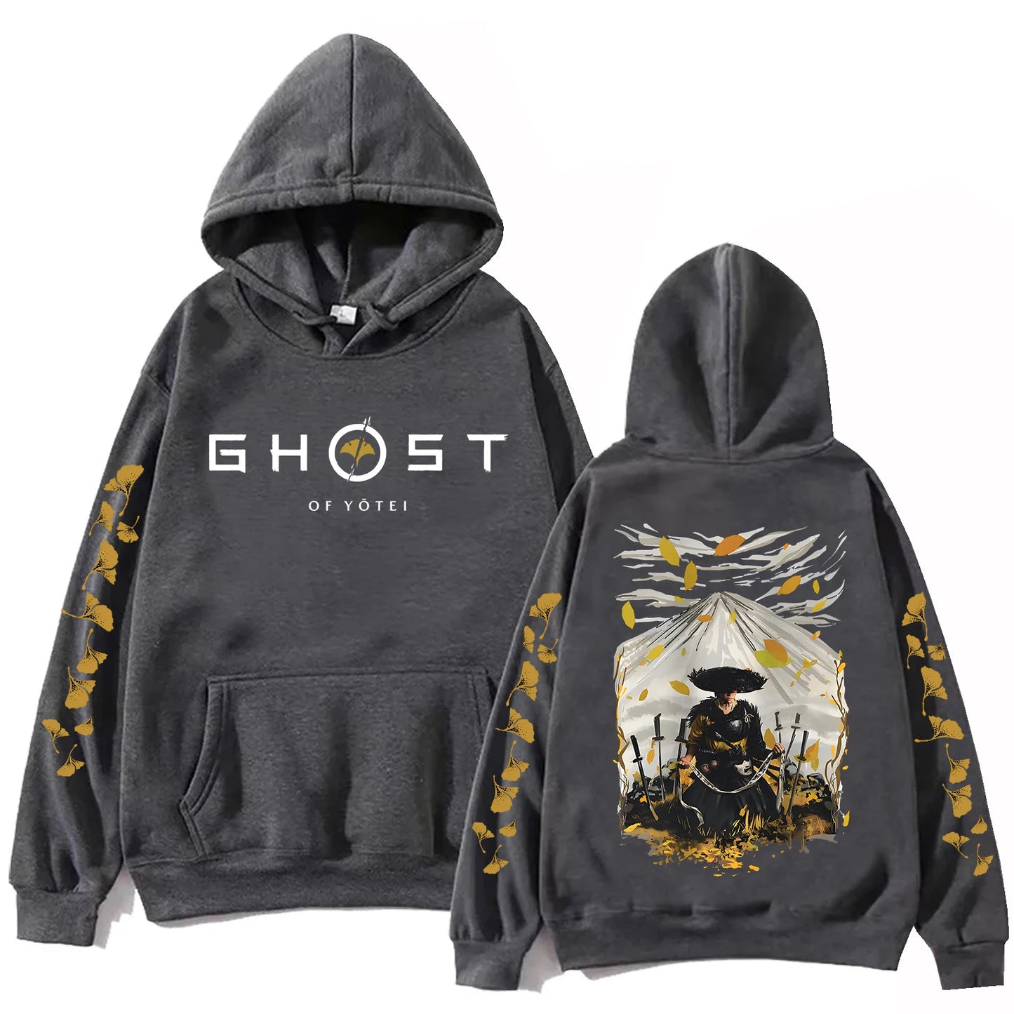 Ghost of Yotei Grey Hoodie