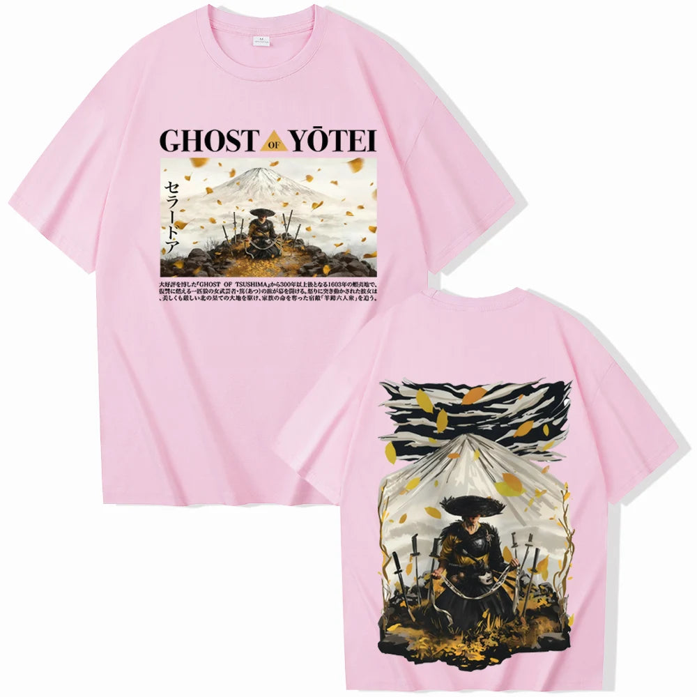Pink Ghost Of Yotei Shirt Anime Atsu