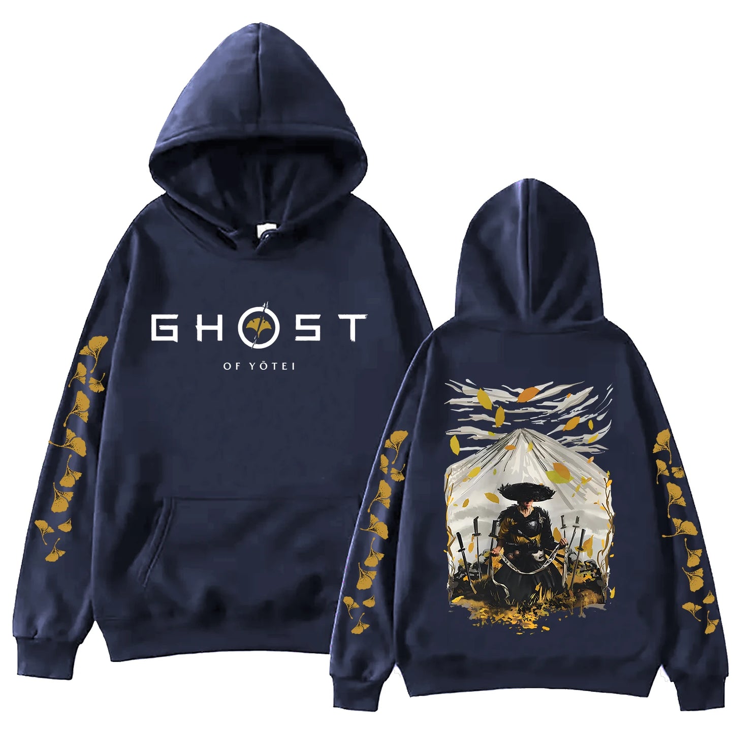 Ghost of Yotei Blue Hoodie