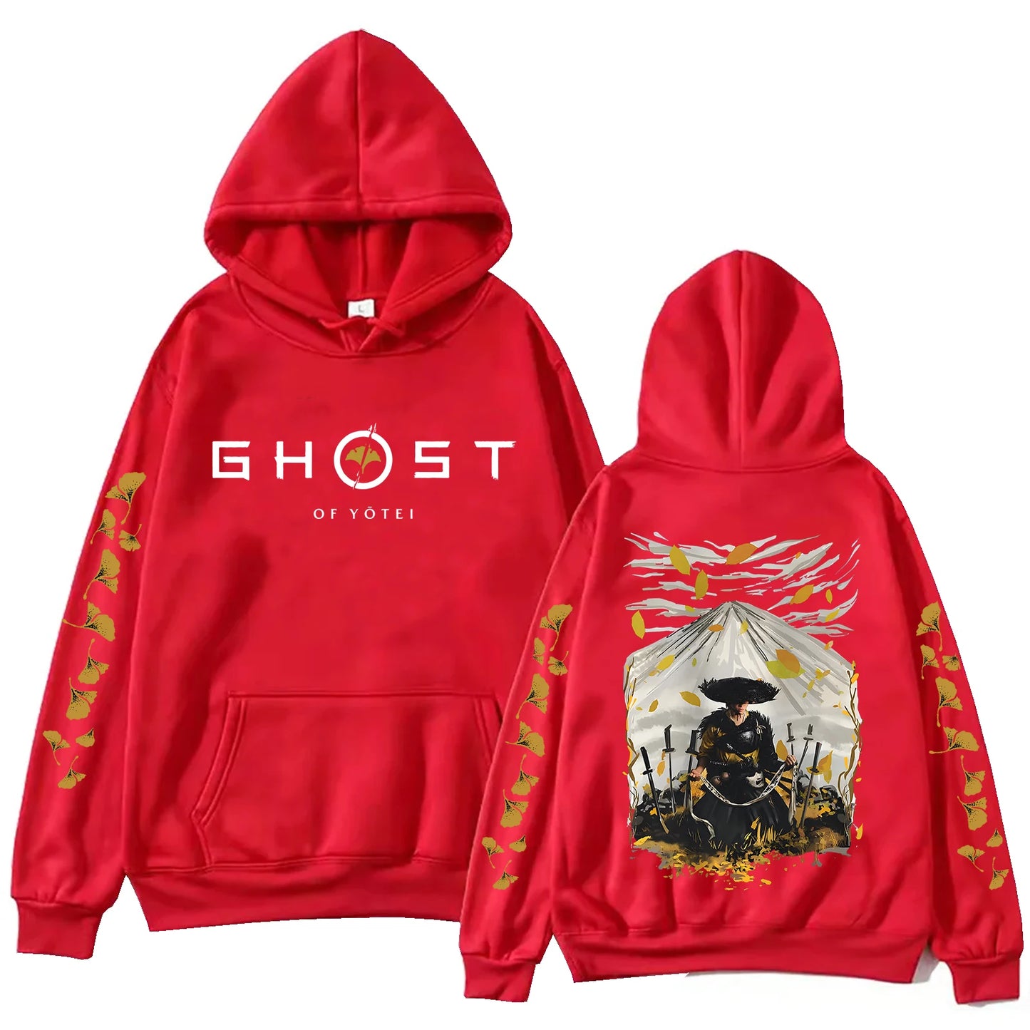 Ghost of Yotei Red Hoodie