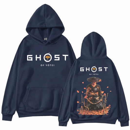 Ghost of Yotei Atsu Sakai Clan Blue Hoodie