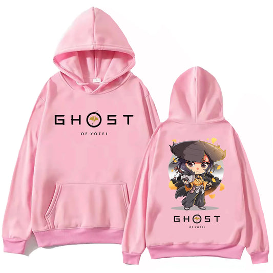Ghost Of Yotei Kawaii Pink Hoodie