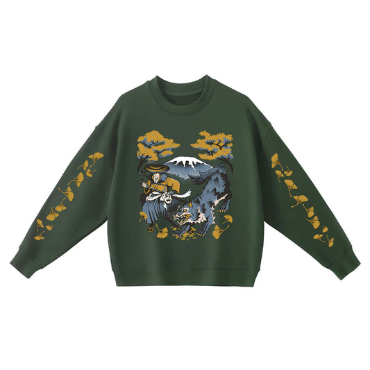 Ghost of Yotei Green Sweatshirt