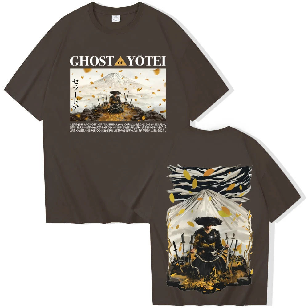 Brown Ghost Of Yotei Shirt Anime Atsu